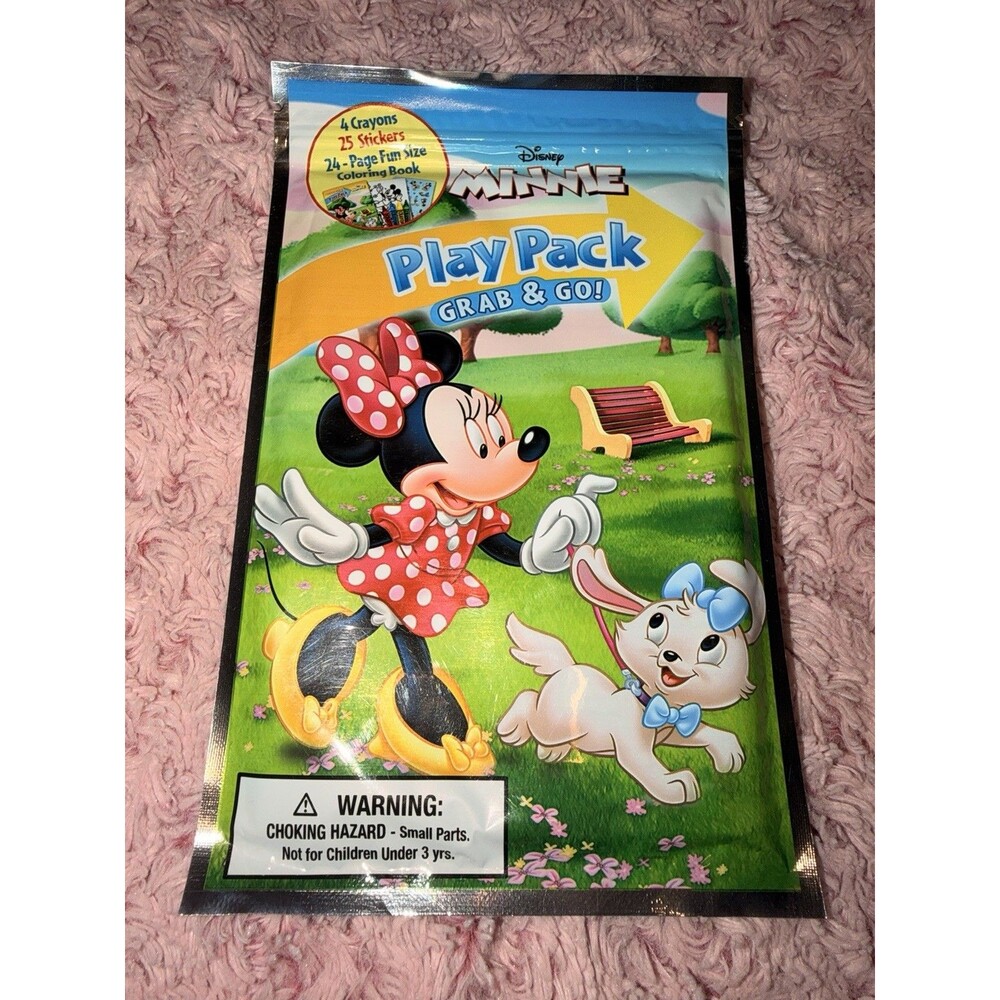 Disney Minnie Mouse Play Pack Grab & Go Activity Color Sticker Dog Spring